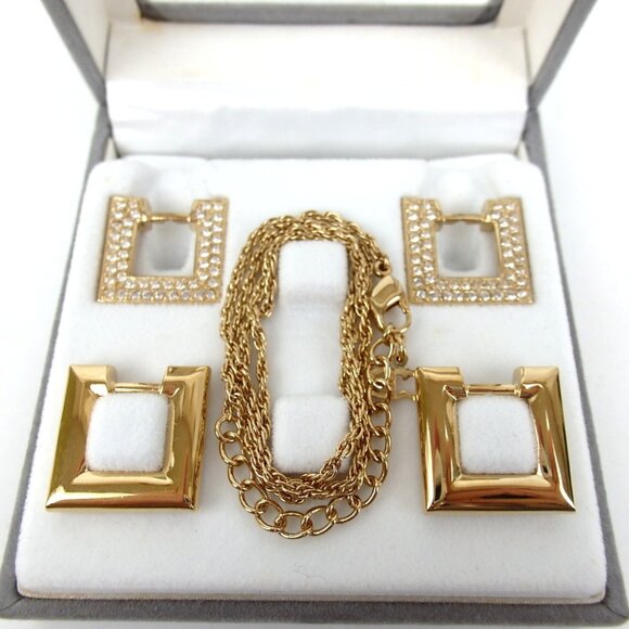 Authentic Christian Dior Top charm x4 set Necklace metal [Used] - Picture 1 of 12